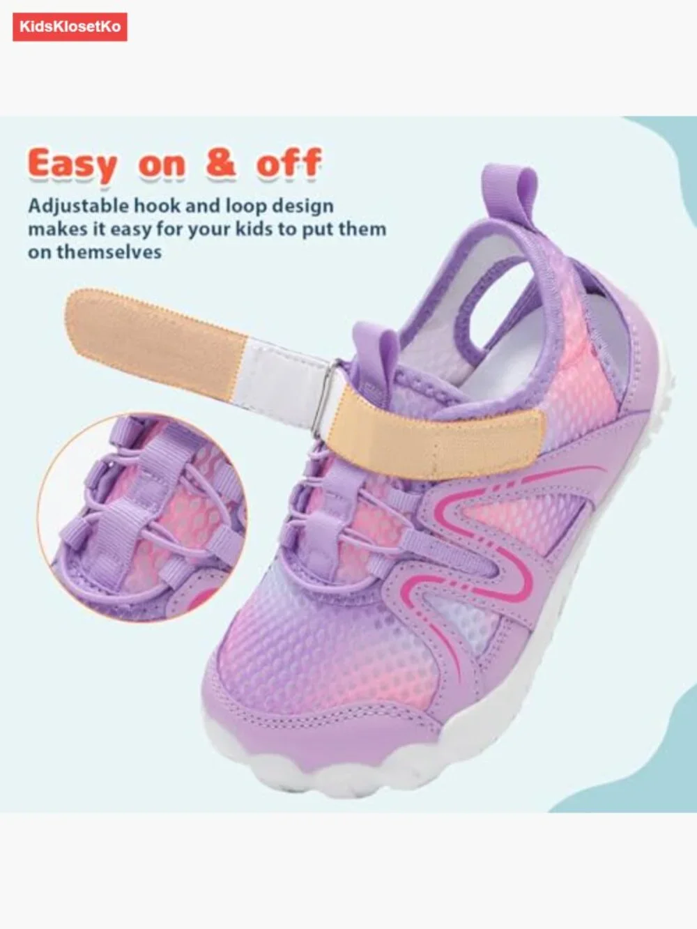 Kids Barefoot Water Sandals Non-Slip Beach Hiking Shoes Toddler
